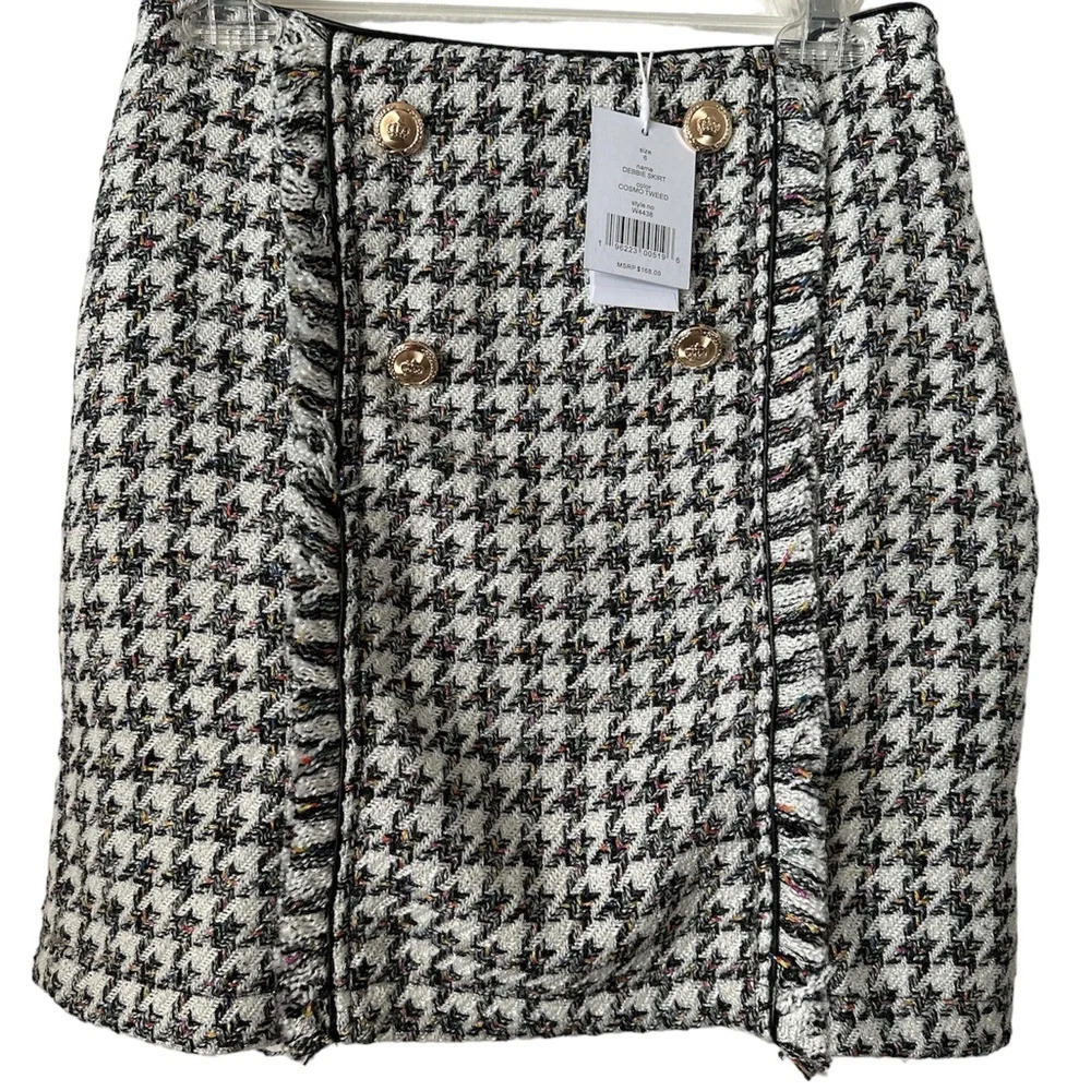 WALTER BAKER Cosmo Tweed Mini Cocktail Skirt Size 6 BNWT - Picture 1 of 13